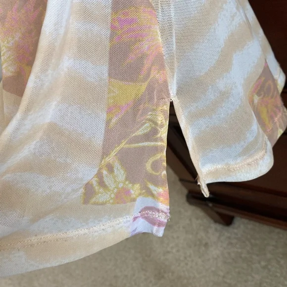 FREE PEOPLE sheer long sleeve top - Picture 6 of 8